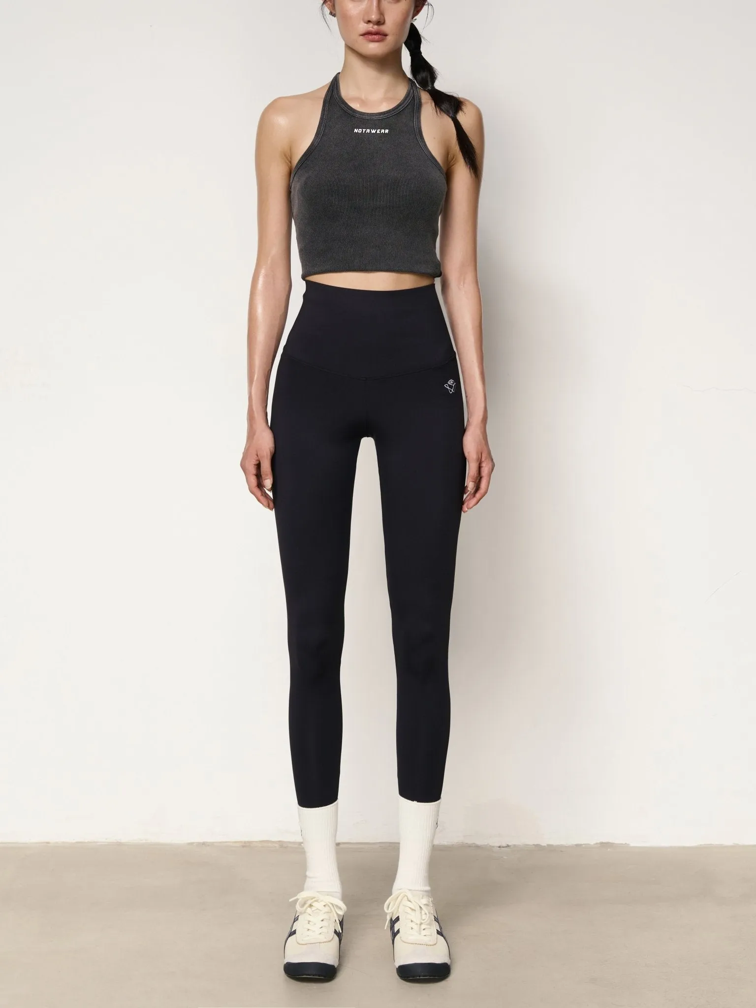 Black Freedom Shark Legging Pants