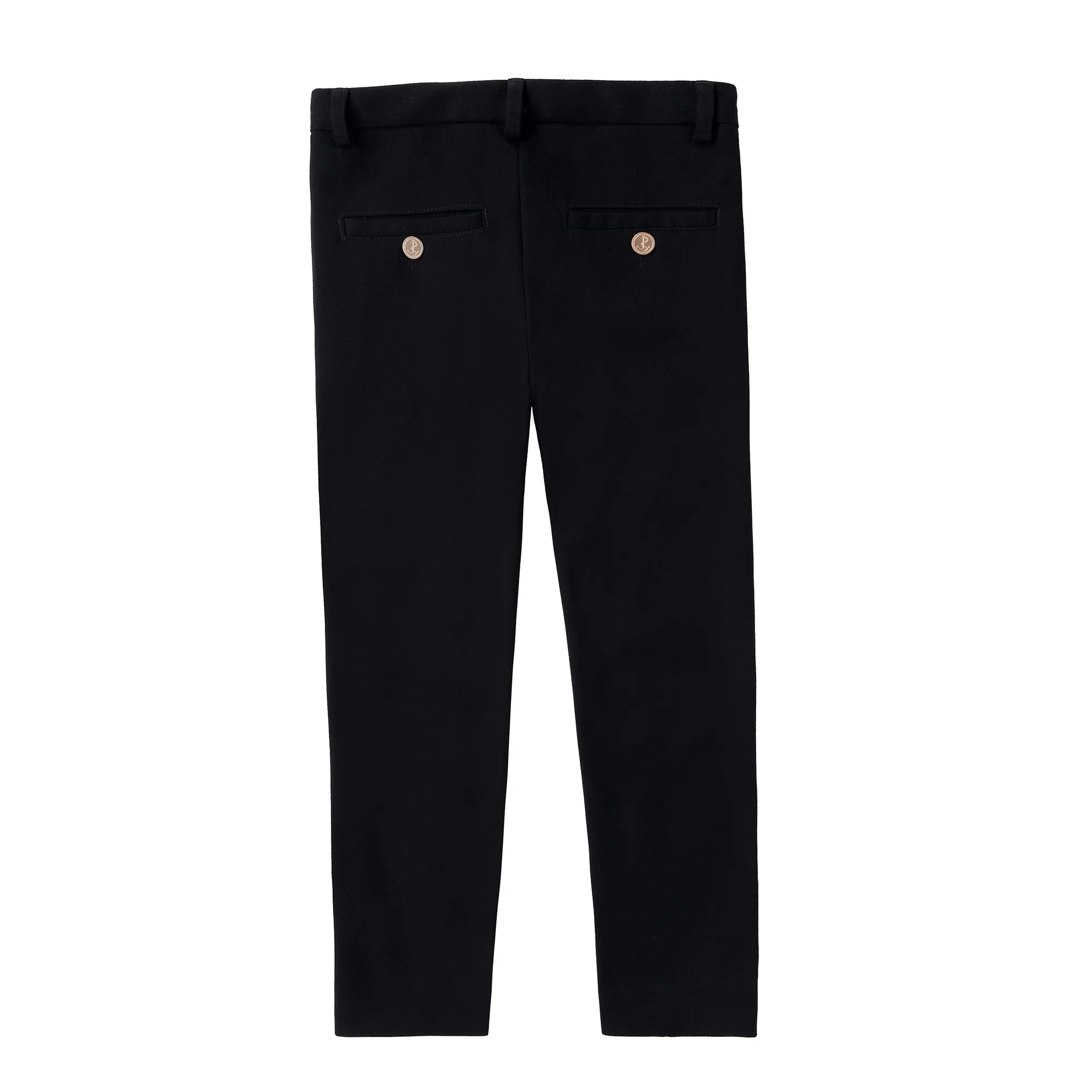 Black Pants with Gold Button Detail (Matches Blazer)