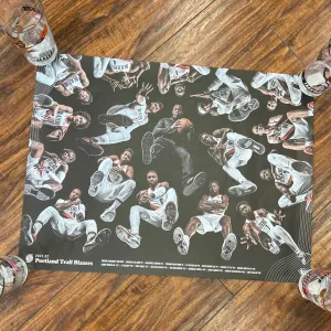 Blazers 2021-22 Roster Poster