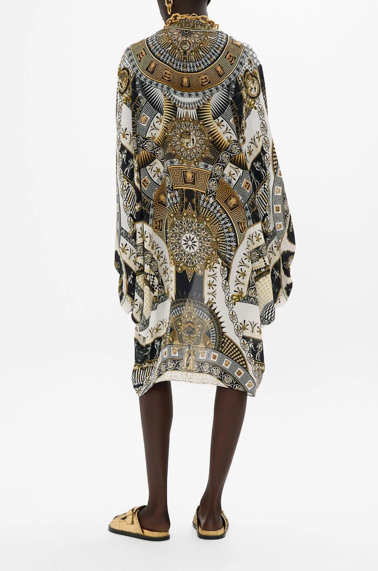 Camilla - Temples Of Dendara Dramatic Sleeve Coocoon Layer