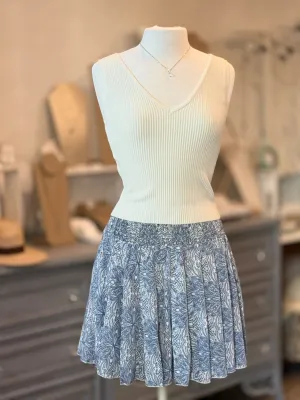 Christie V-Neck Top in Cream