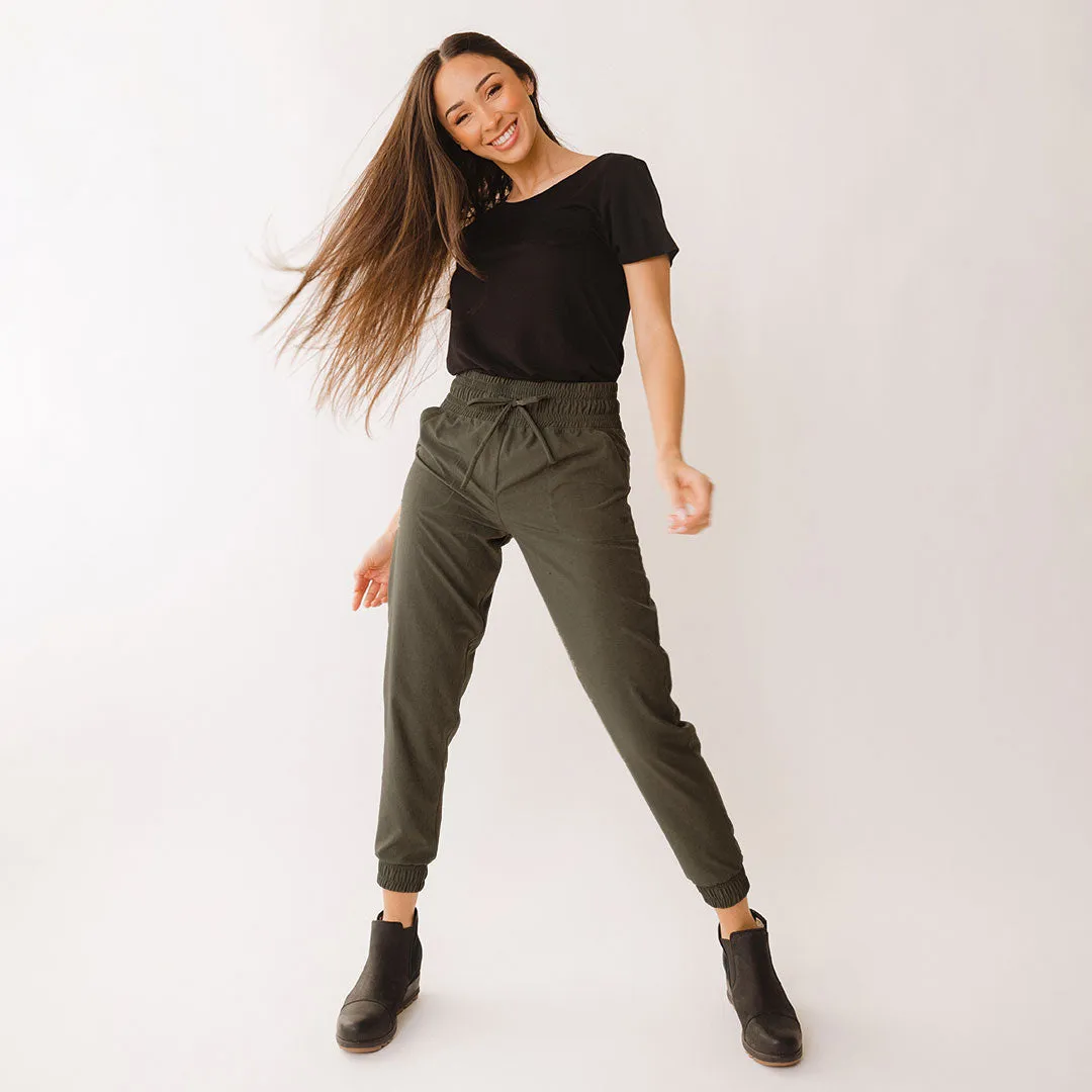 Destination Joggers, Heather Green