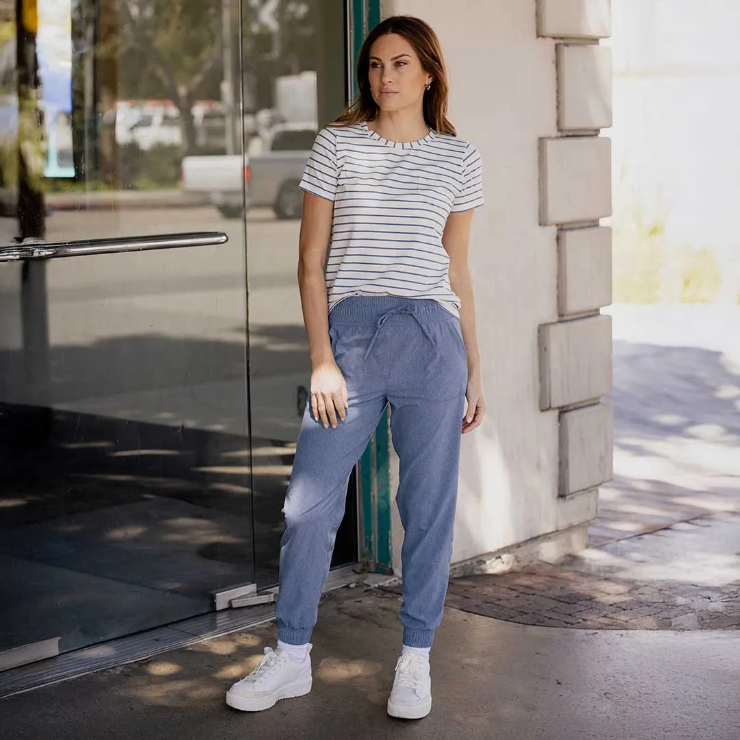 Destination Joggers, Light Chambray