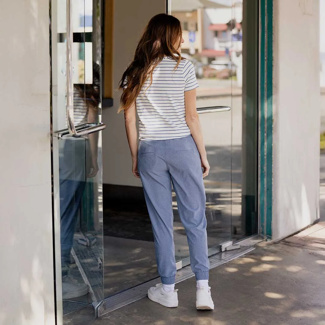 Destination Joggers, Light Chambray