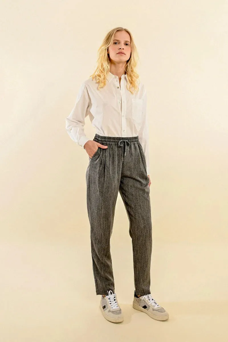 *FINAL SALE* Molly Bracken Heathered Tie Waist Pants