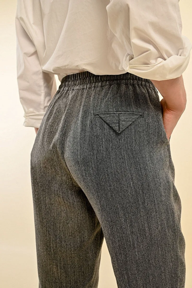 *FINAL SALE* Molly Bracken Heathered Tie Waist Pants