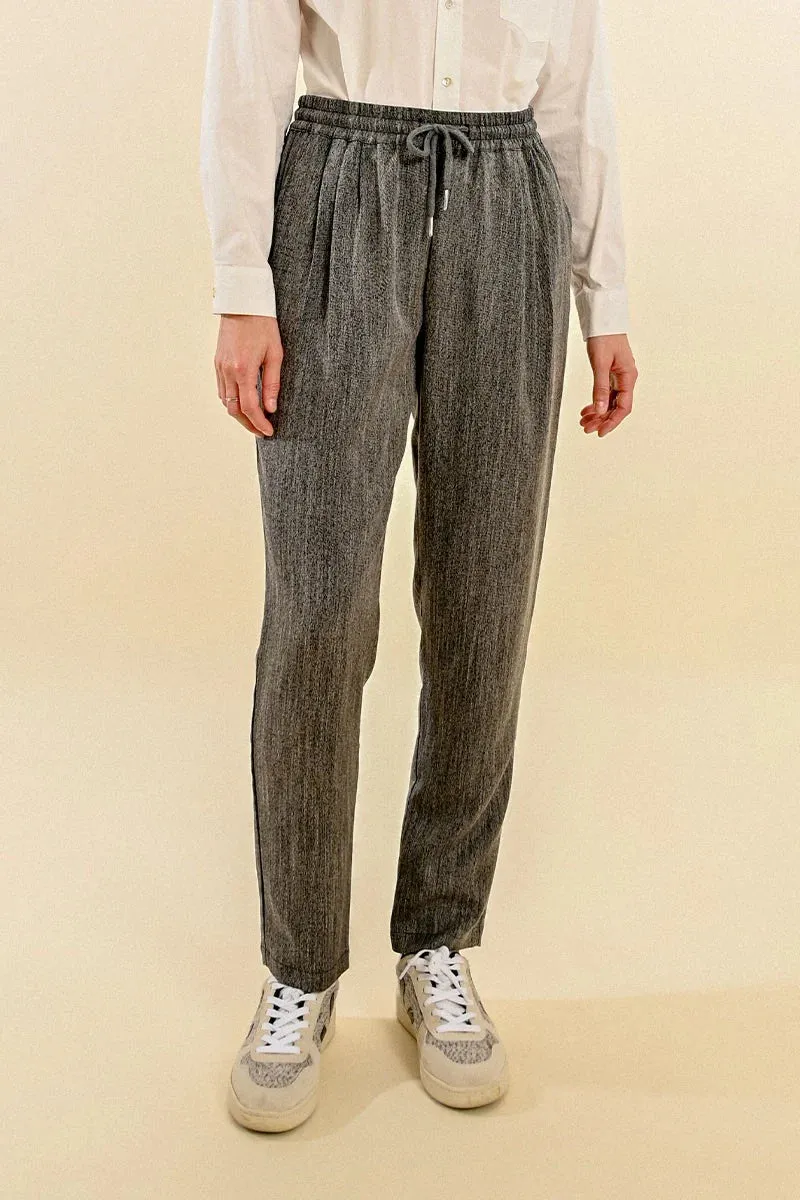 *FINAL SALE* Molly Bracken Heathered Tie Waist Pants