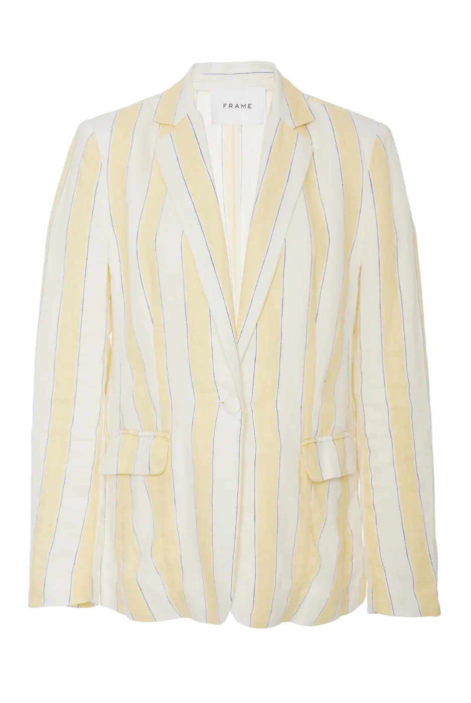 FRAME Linen Striped Blazer