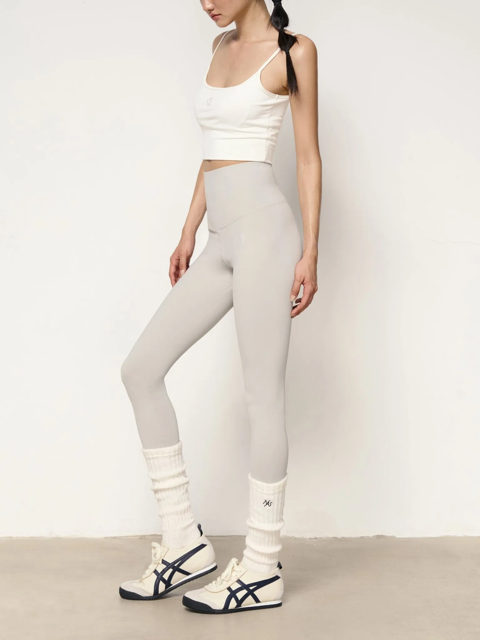 Gray Freedom Shark Legging Pants