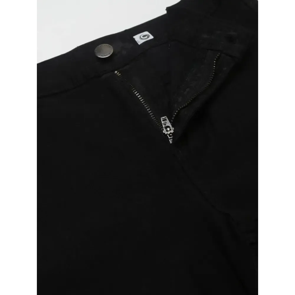 Guti Womens High RIse Ankle Length Skinny Black Jeans