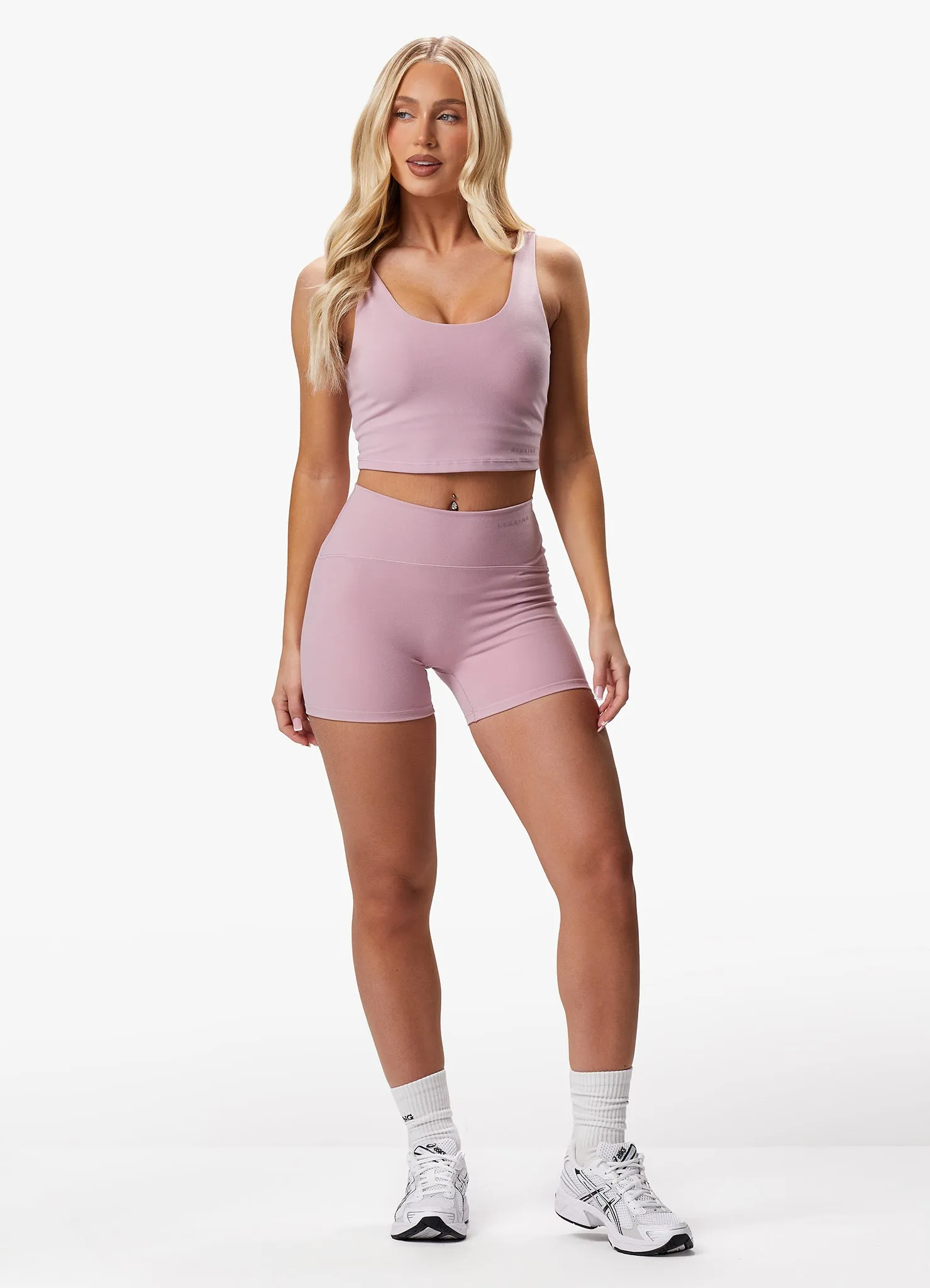 Gym King Peach Luxe Tank - Dusky Mauve Luxe