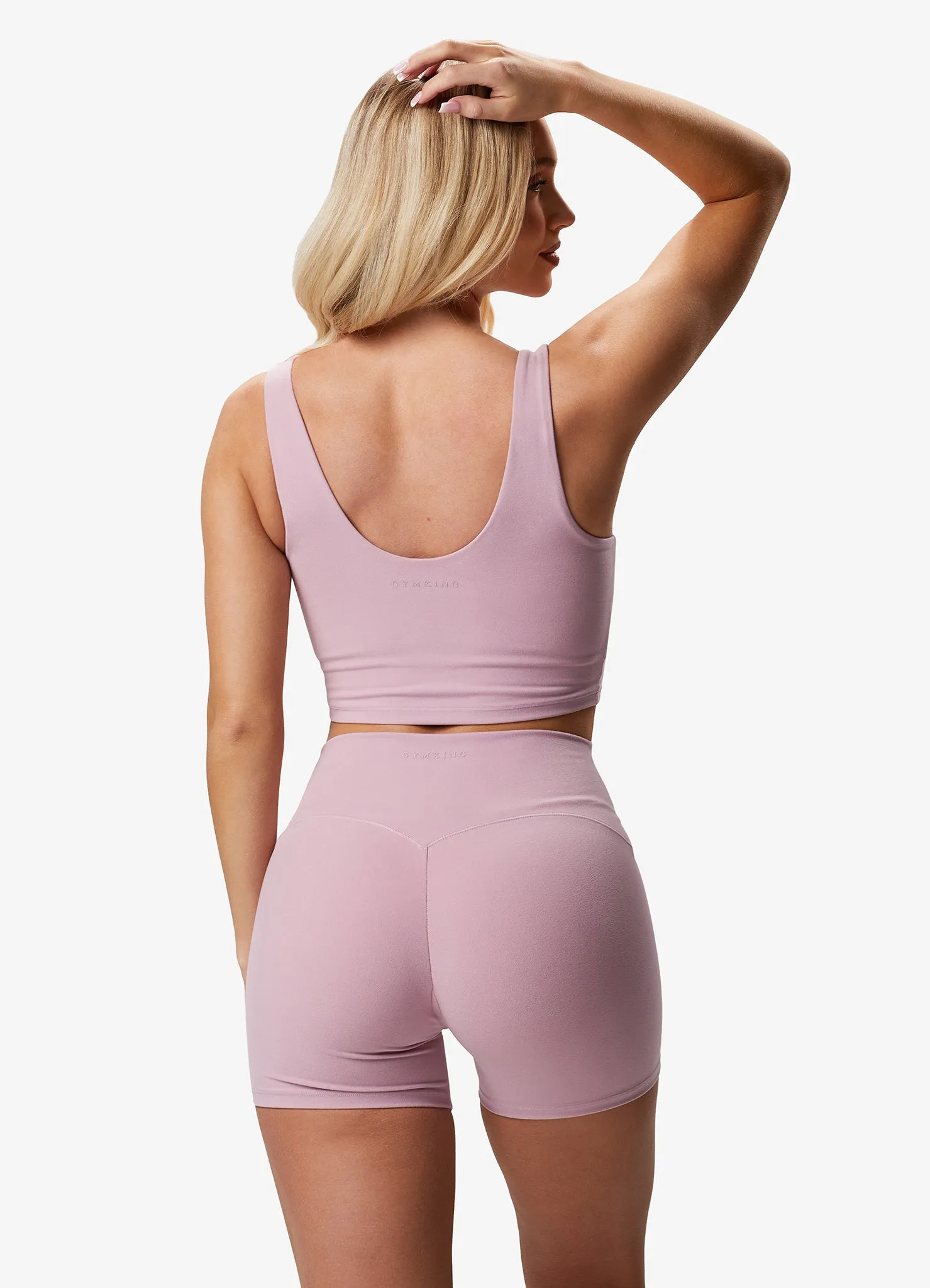Gym King Peach Luxe Tank - Dusky Mauve Luxe
