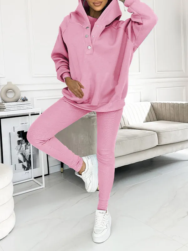 Hooded Casual and Comfortable Sweatshirt Suit