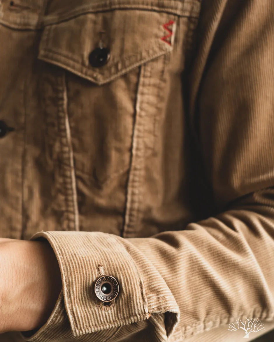 IHJ-69 - 14W Corduroy Modified Type III Jacket - Khaki