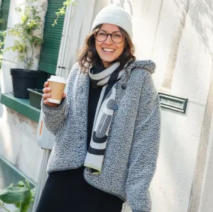 LAST ONE in L - Abby Jacket Faux Fur - Grey