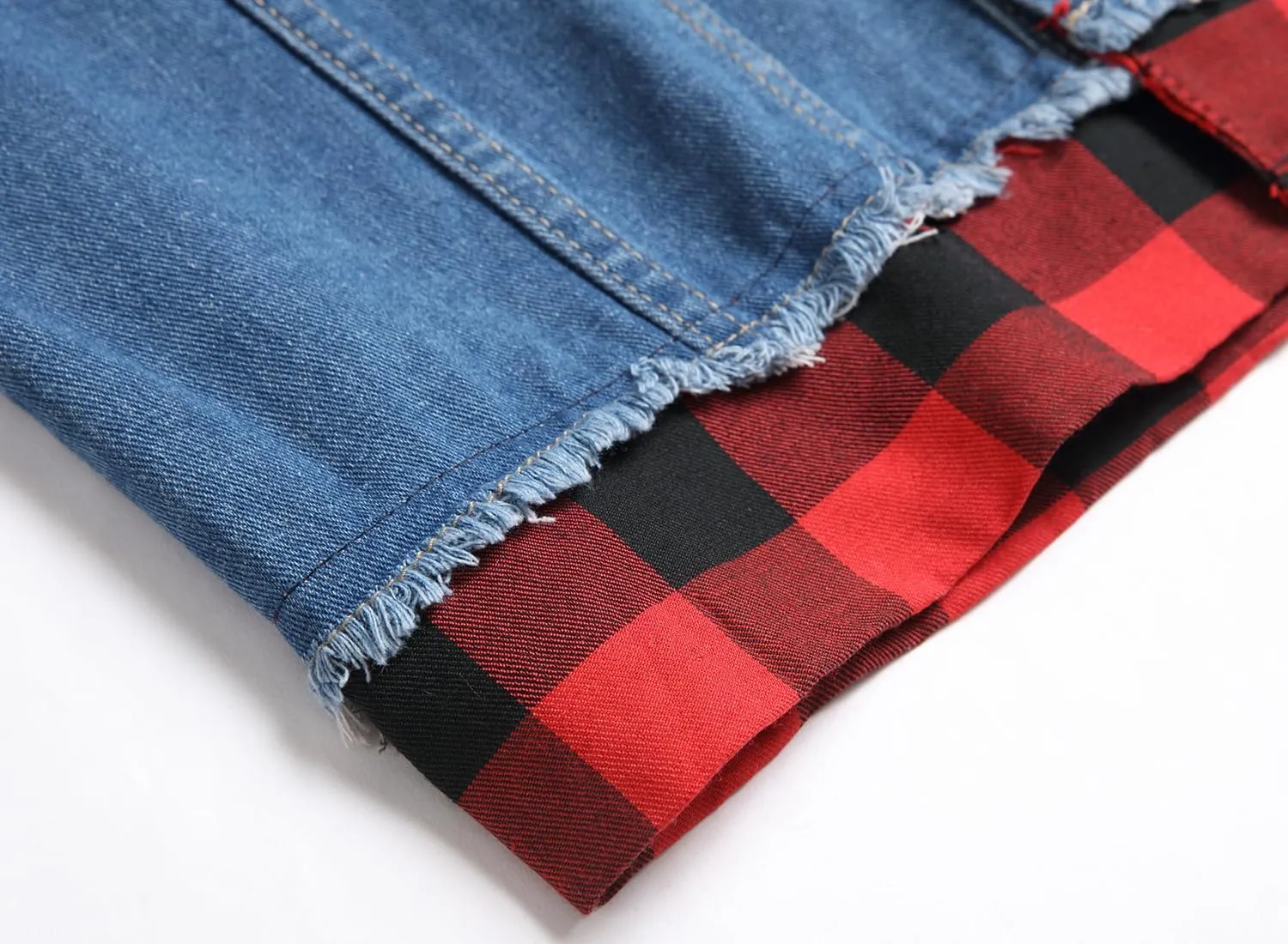 LZLER Men's Denim Jackets Distressed Destroyed Classic Vintage Slim Fit Ripped 2024 Fashion Trendy Trucker Jean Jackets