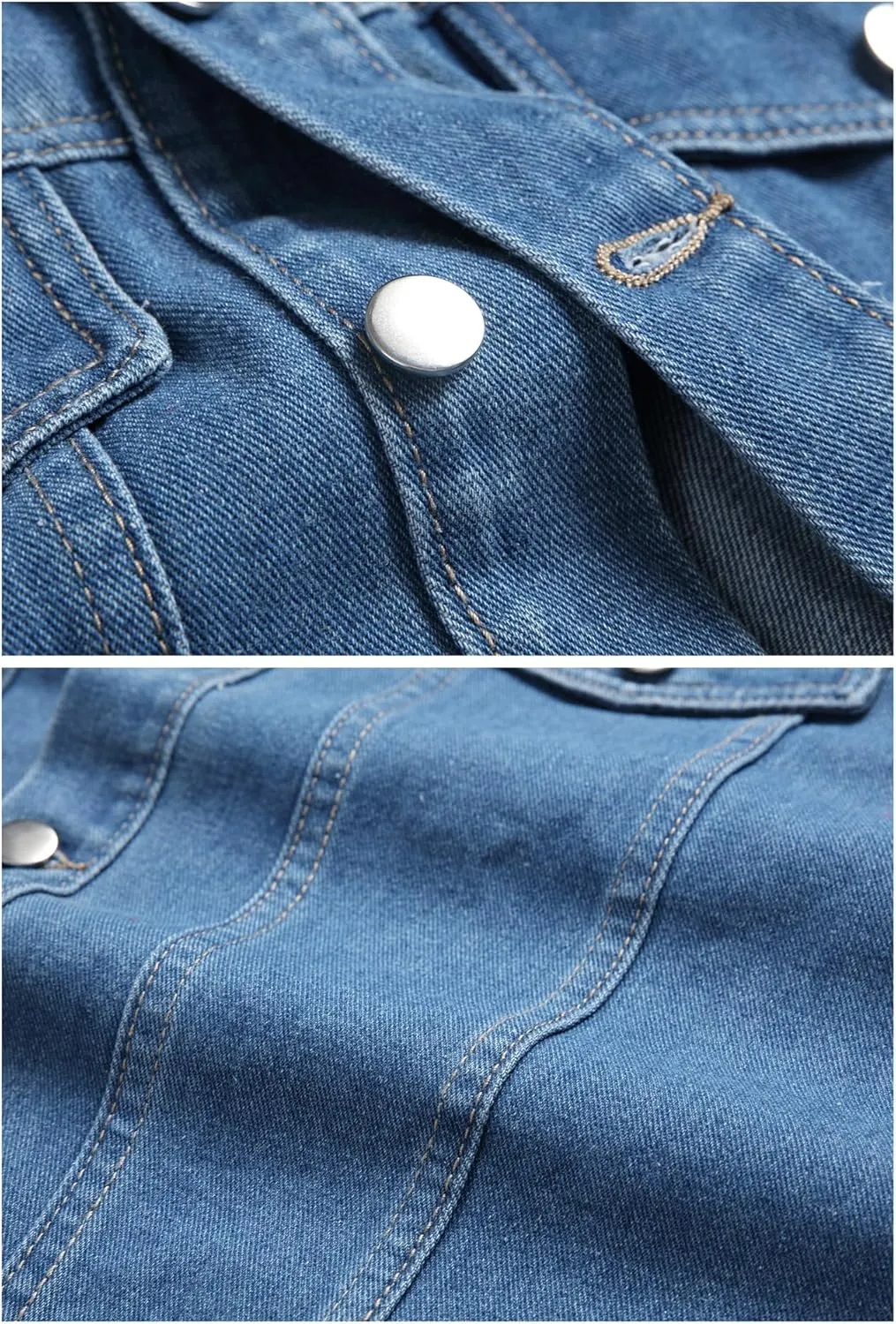 LZLER Men's Denim Jackets Distressed Destroyed Classic Vintage Slim Fit Ripped 2024 Fashion Trendy Trucker Jean Jackets
