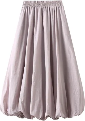 Midi Skirts for Women Women Mid Length Skirt High Waisted Bud Skirt with Pocket Holiday Party Costume Half Skirts