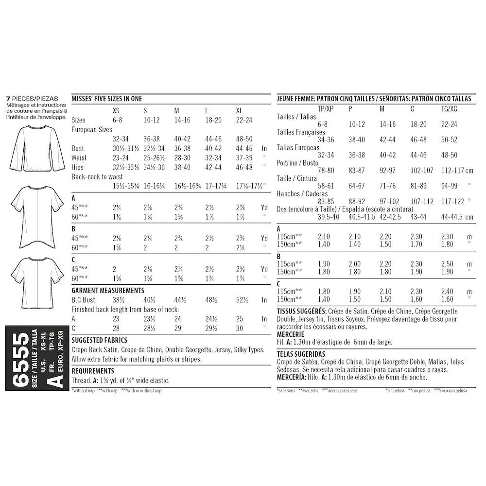 Newlook Pattern 6555 Women's Keyhole Shirt