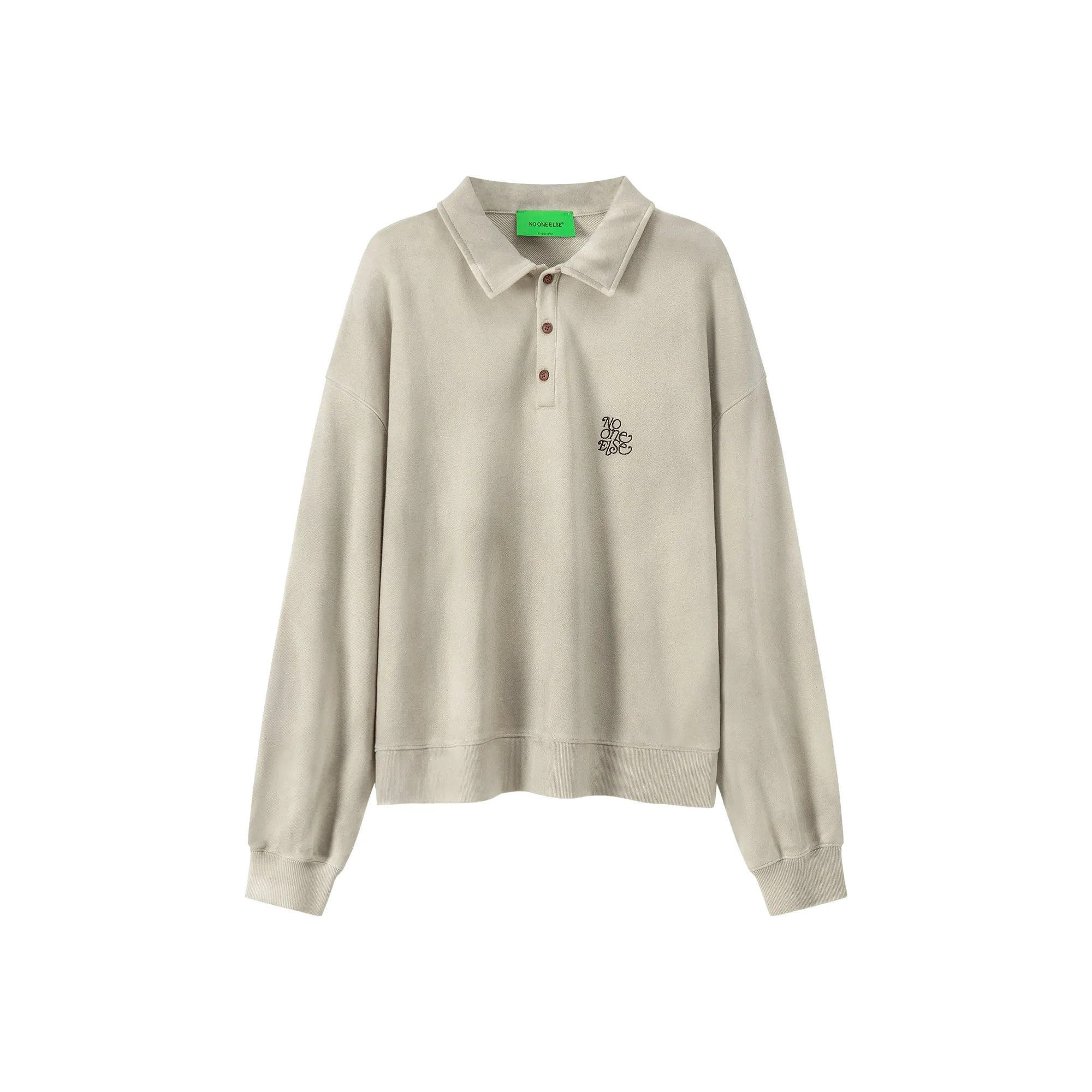 Only Good Vibes Collar Sweatshirt