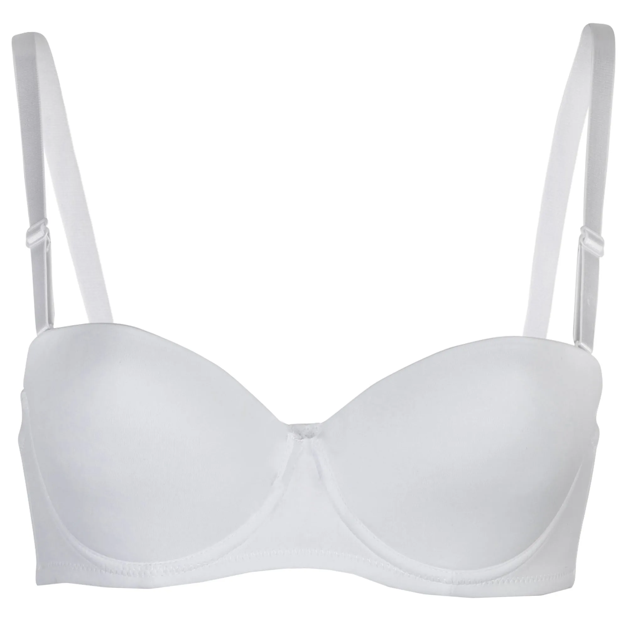 Passionelle® Womens Smoothly Padded Strapless Multiway Push up Bras - Pack of 2