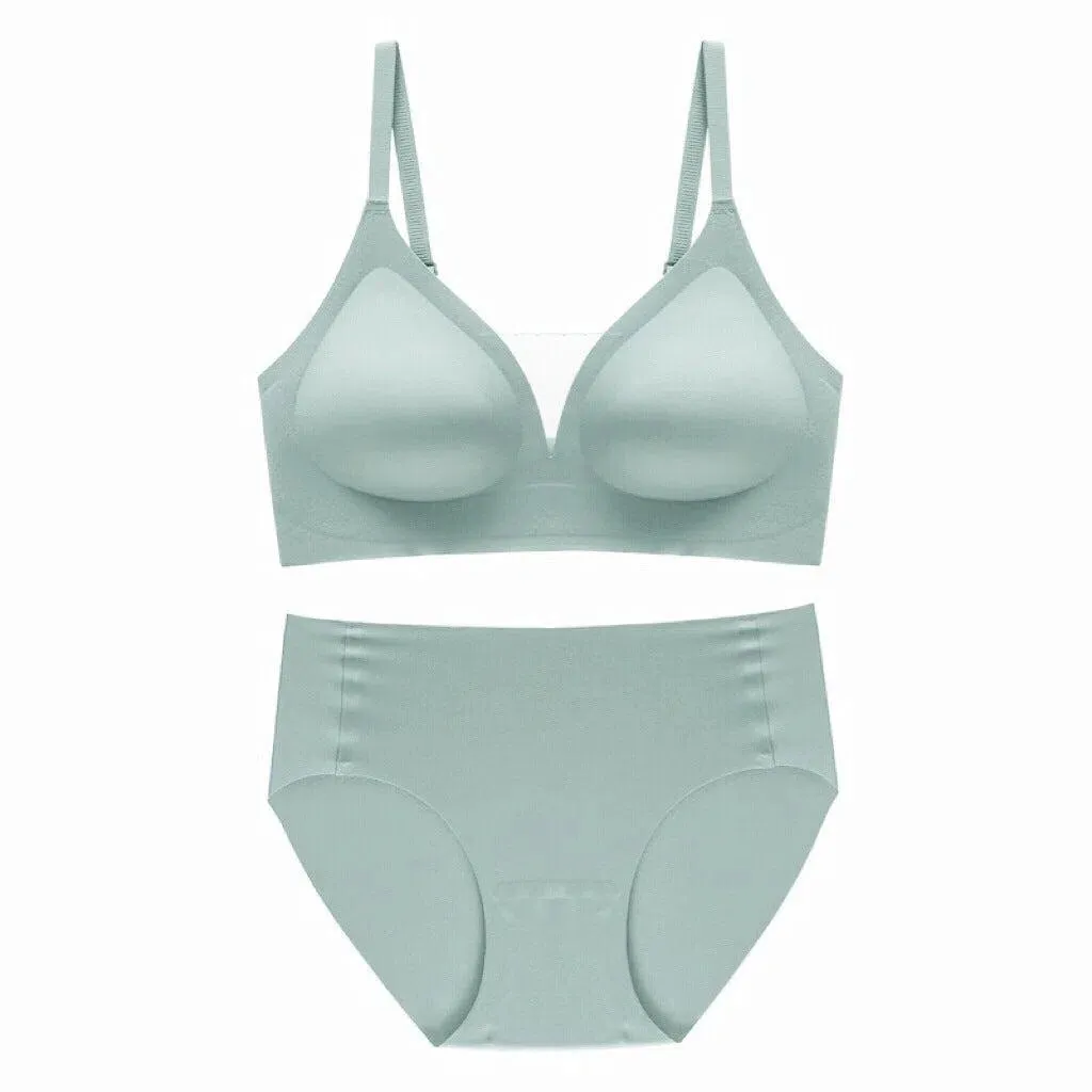 Teline – Seamless deep V – Bra and briefs set