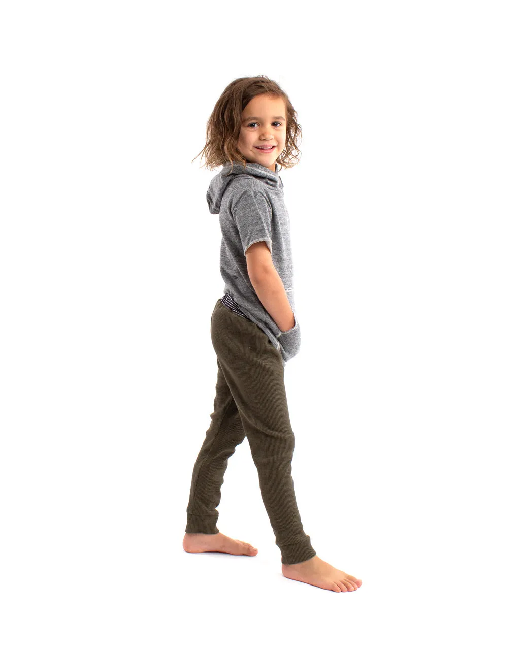 the waffle jogger - olive