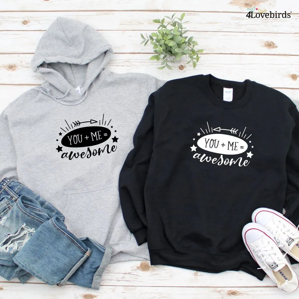 You   Me = Awesome Matching Outfits Set, Ideal Valentine Gift for Couples, Boyfriend and Girlfriend